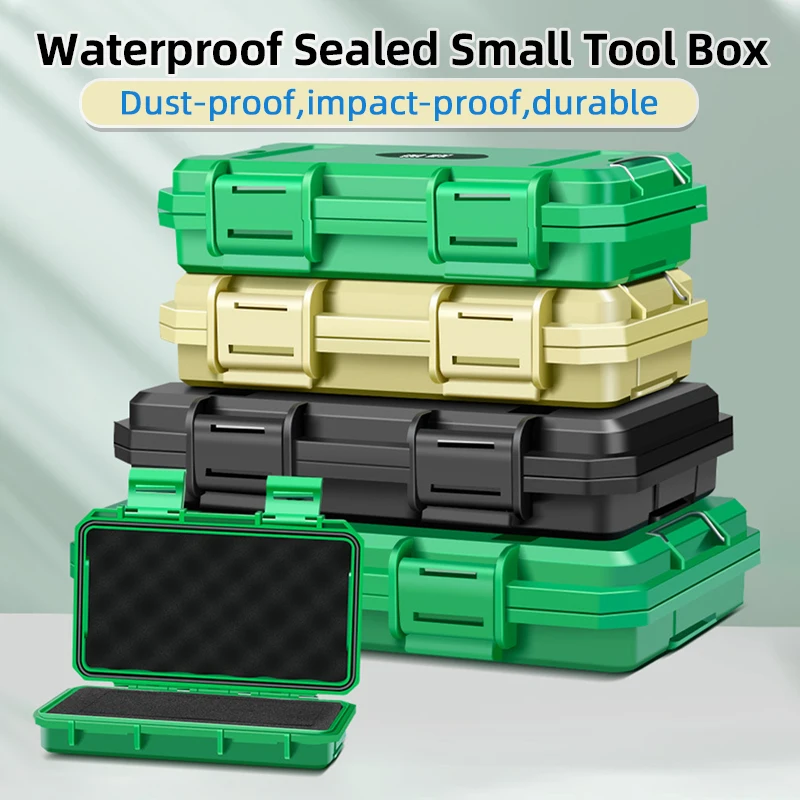 Portable Tool Box Waterproof Sealed Small Precision Instrument Parts Tool Storage Box Safety Protection Small Size Toolbox