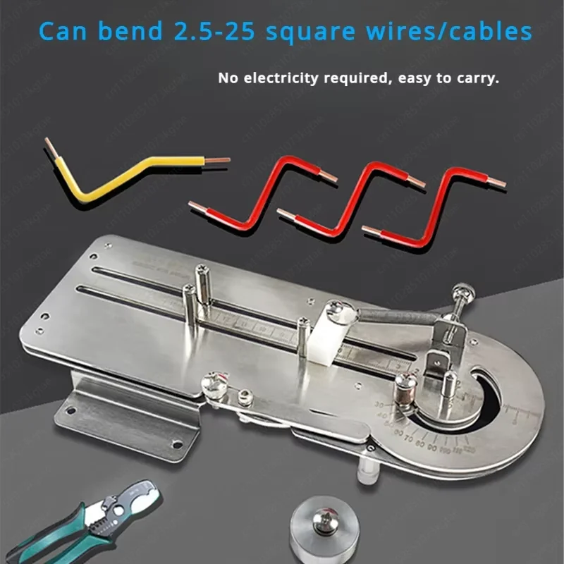 Pequeña dobladora de cables manual, dobladora de cables, herramienta para doblar cables duros BV