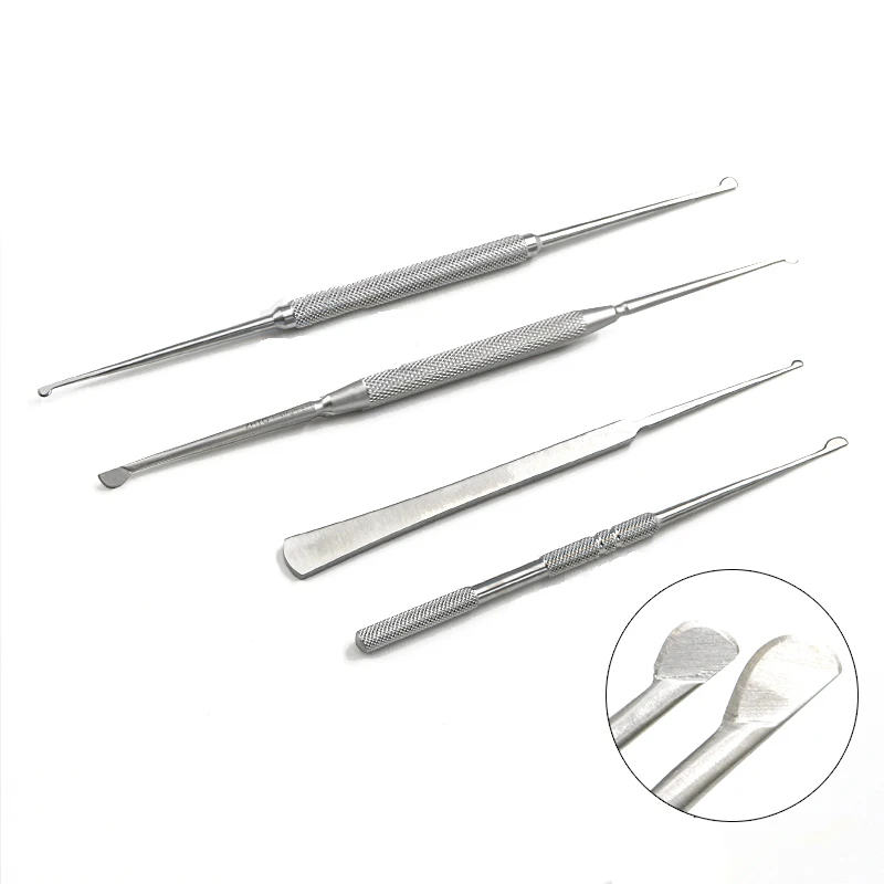 Nasal plastic surgery with single and double head D-shaped knife for removing cartilage nasal septum surgical tool Mucosal knife