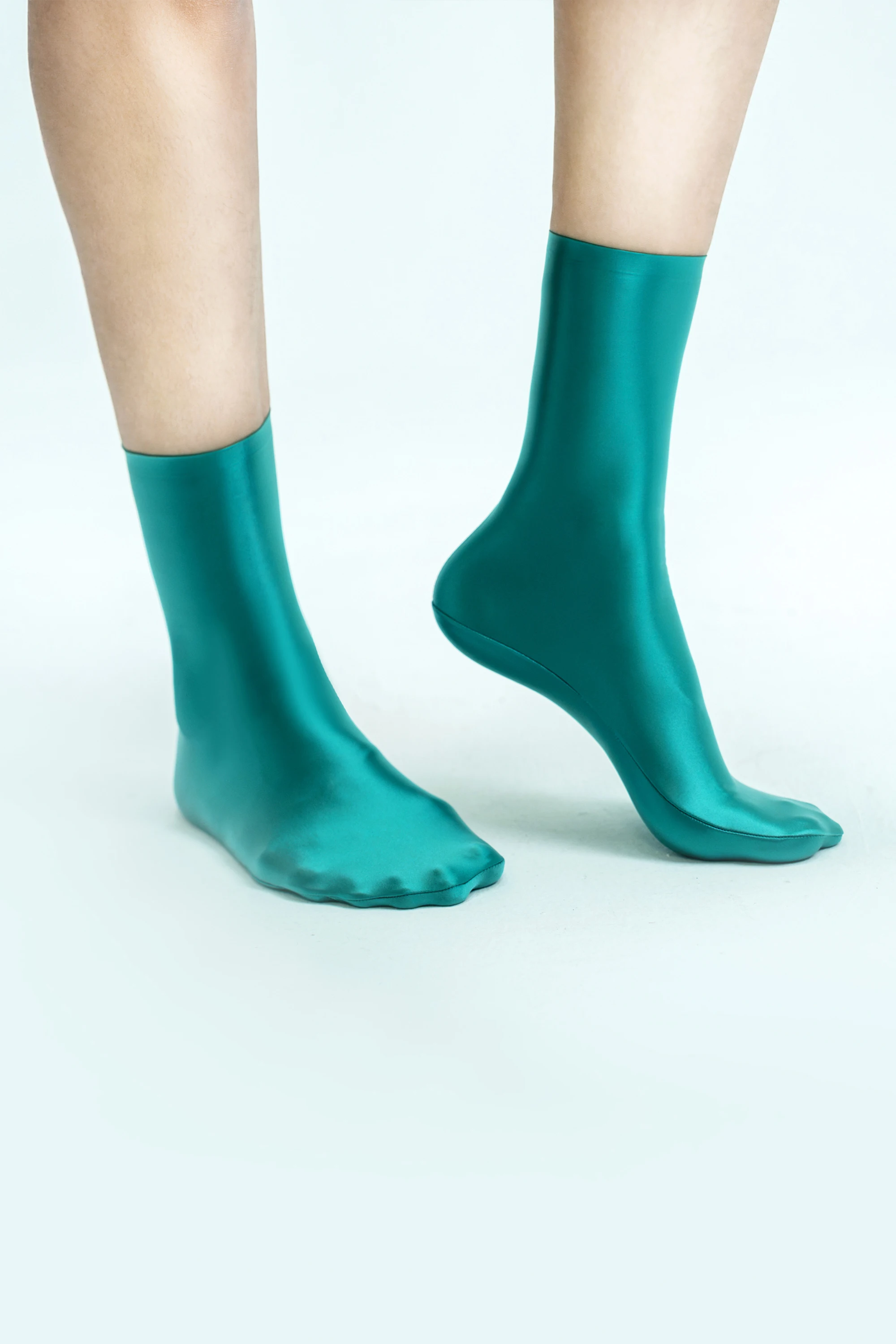 Xckny série brilhante meias óleo brilhante meias elásticas yoga meias de tubo alto compressão meias brilhantes