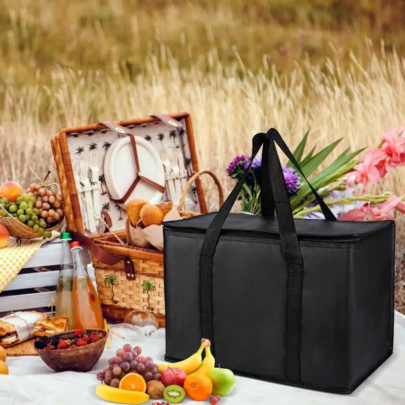 Large Capacity 65L-70L Lunch Box Food Thermal Bag Portable Zipper Thermal Lunch Bag Insulation Travel Drink Ice Pack for Picnic