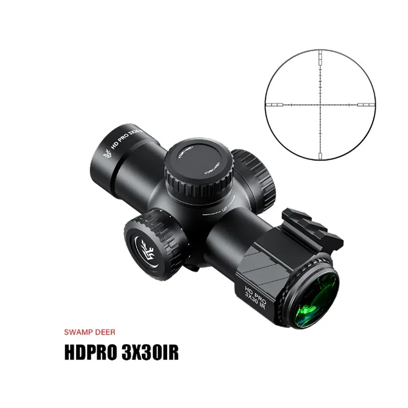 

SWAMPDEER HD PRO 3X30IR Rilfe Scope Collimator Telescope Illumination Adjustable 3X Magnifier For Airsoft Picatinny Rail