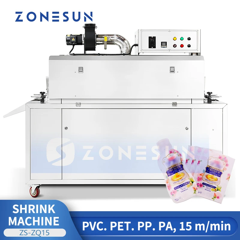 Zonesun-máquina de túnel retráctil de vapor, ZS-ZQ15, mangas retráctiles