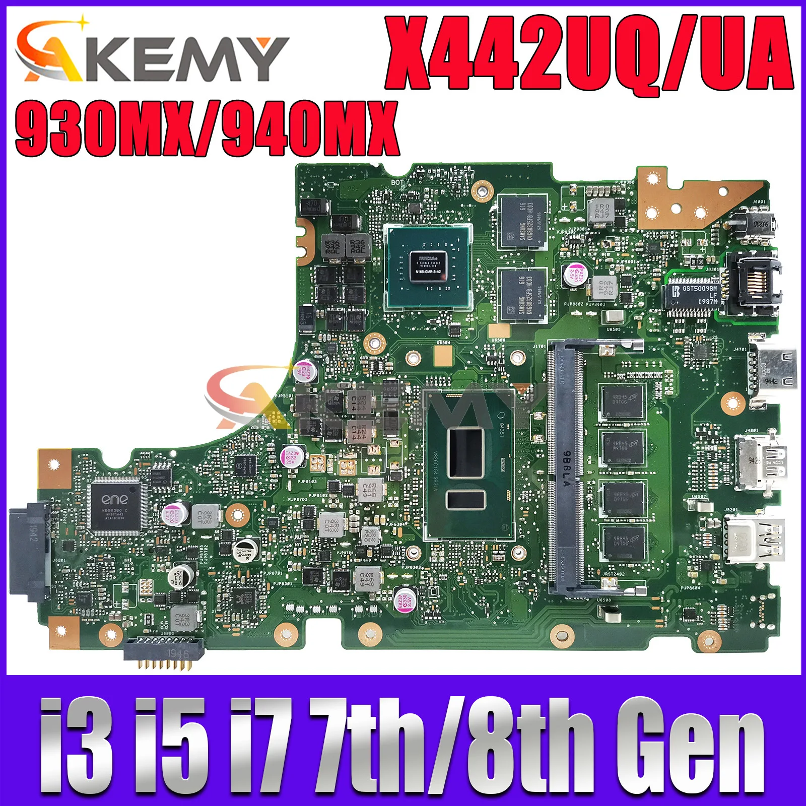 

X442UQ Mainboard For ASUS X442UN X442UQR X442URR X442UR X442UF X442UA X442UAR X442U F442U A442U A480U R419U Laptop Motherboard