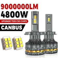9000000LM H7 Canbus bombillas de faros LED 4800W H4 H11 H1 9005 HB3 9006 HB4 H13 9004 9007 Turbo Auto faros 12V 24V luces de coche