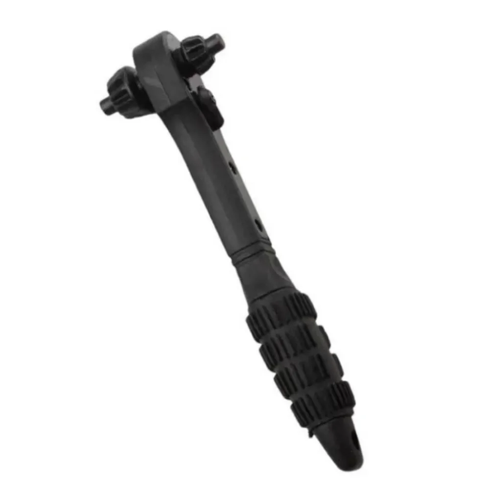 Cast Iron Drill Chuck Wrench 2 In 1 Ratchet Key For Electric Drills Comfortable Grip Saving Hand Tool