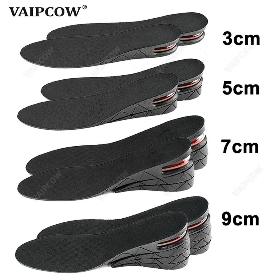 

3-9cm Invisible Height Increase Insole Cushion Height Adjustable Shoe Heel insoles Insert Taller Support Absorbant Foot Pad