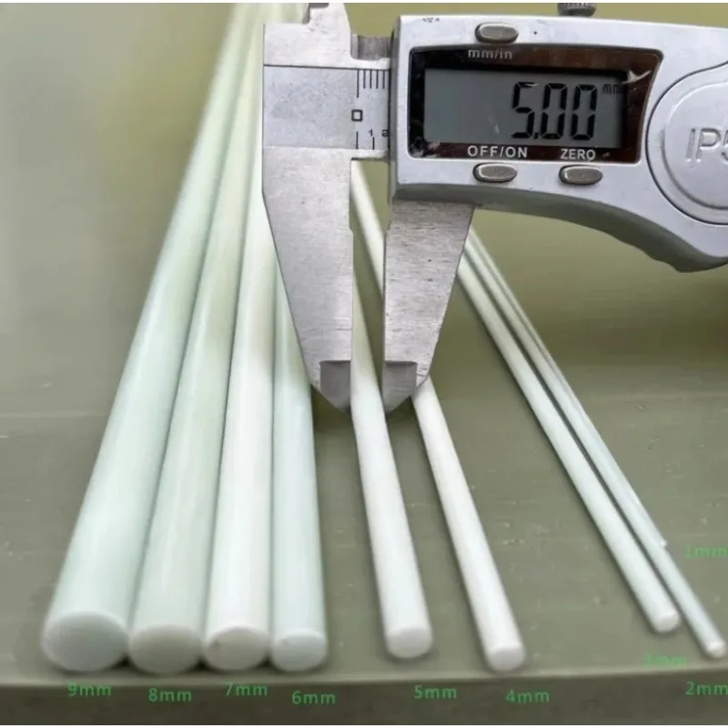 Round Pultruded Fiberglass Rod,frp rod, kite pole，OD1 2 3 4 5 6 7 8 10 11 12 14 16 20mm, 500mm length