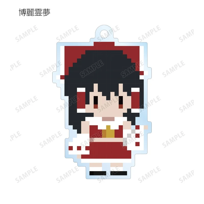 Anime Touhou Project Acrylic Keychain Pixel Style Pendant Bag Car Keychain Cell Phone Pendant Present Fans Festivals Gifts 6cm