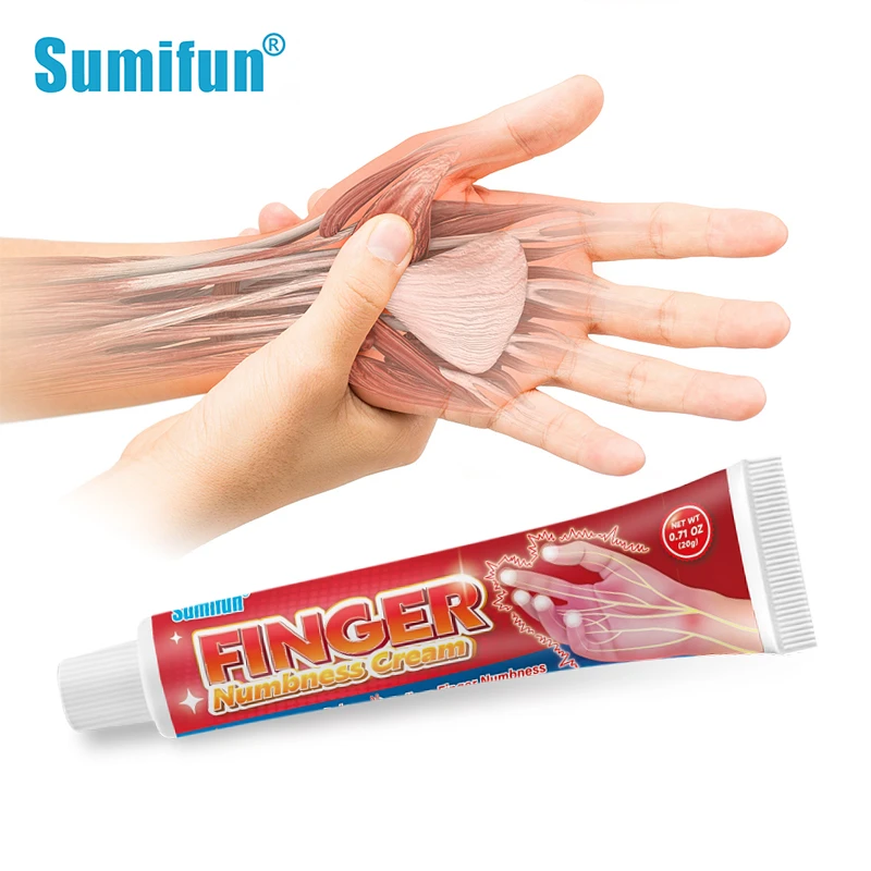 Sumifun Finger Numbness Cream Hand Wrist Analgesic Tendon Sheath Treatment Ointment Muscle Pain Joint Relief Medical Health Care