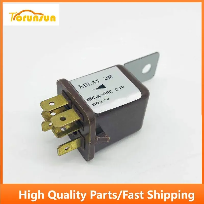 2PCS 24V 6-Pin Relay MR5A-082 for Excavator