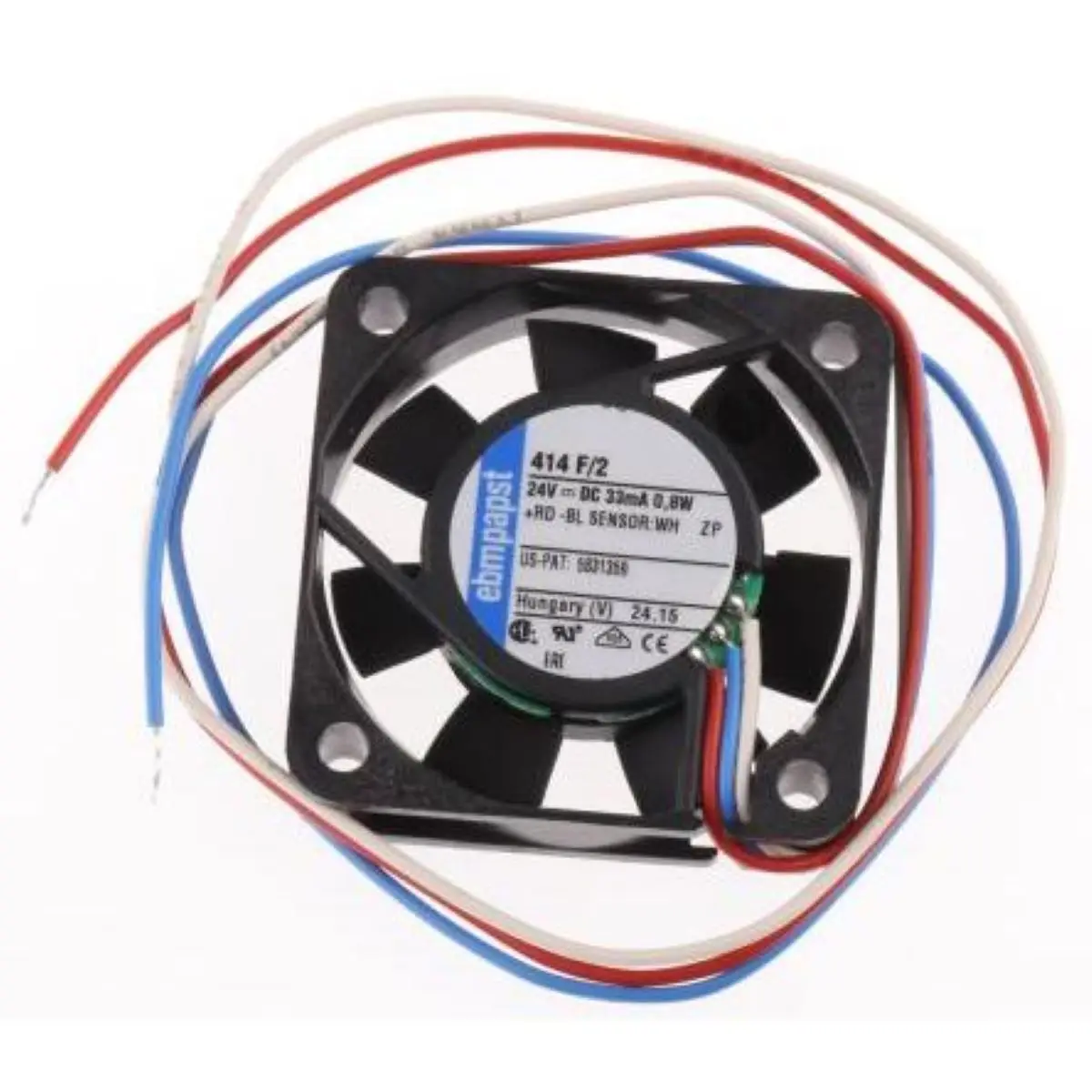 

414 F/2 Fan Axial 40x10mm 24VDC 0,8W 8m3/h Sleeve Bearing