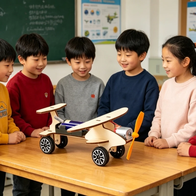 Wooden STEM Activity Model Set for Science Project Work, Classroom Tables, Student Builds, Teacher Use and Guided Home D2RC