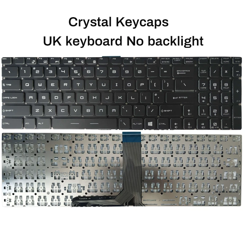 Imagem -06 - Teclado do Portátil para Msi Ge62vr Gp62 Gp72 Pe60 Pe70 Ws70 Px60 Px60 Cx72 Ws60 Cr72 Gl62m 7rd Ms16h2 Ms-16l1 Novo Russo Eua Reino Unido Espanhol