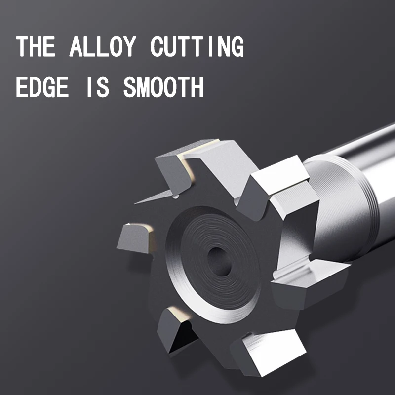 Tungsten carbide T-slot milling cutter with straight shank Tungsten steel T-slot milling cutter with alloy T-face milling cutter