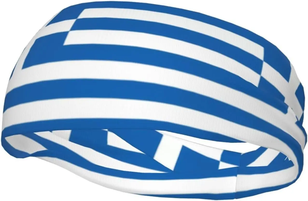 Custom Flag Headbands Sports Headband Moisture Wicking Sweatband for Men Women Athletic Hairband for Running Football Tennis