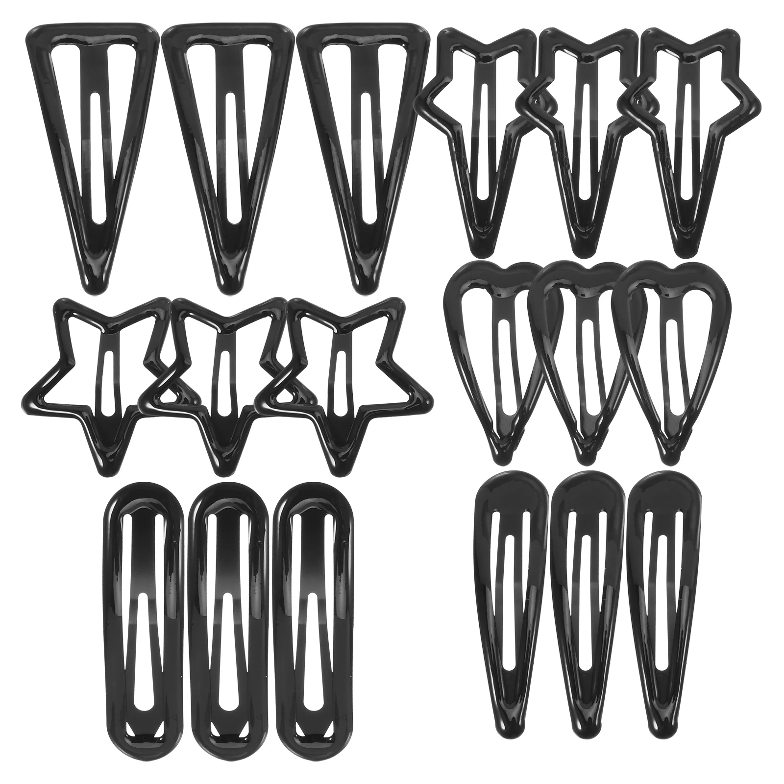 

18 шт. заколки для волос для девочек, металлические заколки в форме треугольника со звездами, милые аксессуары для волос для женщин, заколки для волос