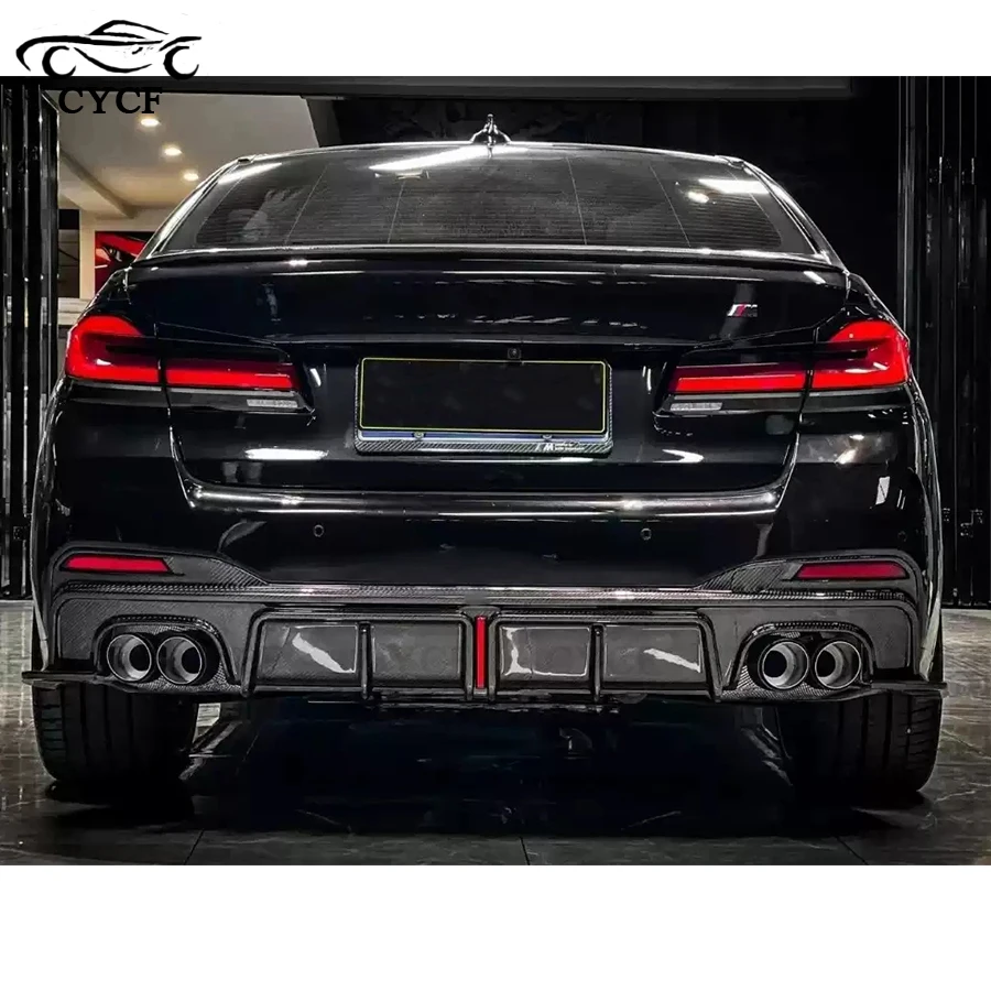 

For BMW 5 Series M5 F90 G30 G38 Carbon Fiber Rear Bumper Rear Lip Diffuser Spoiler Auto Accessories Body Kits