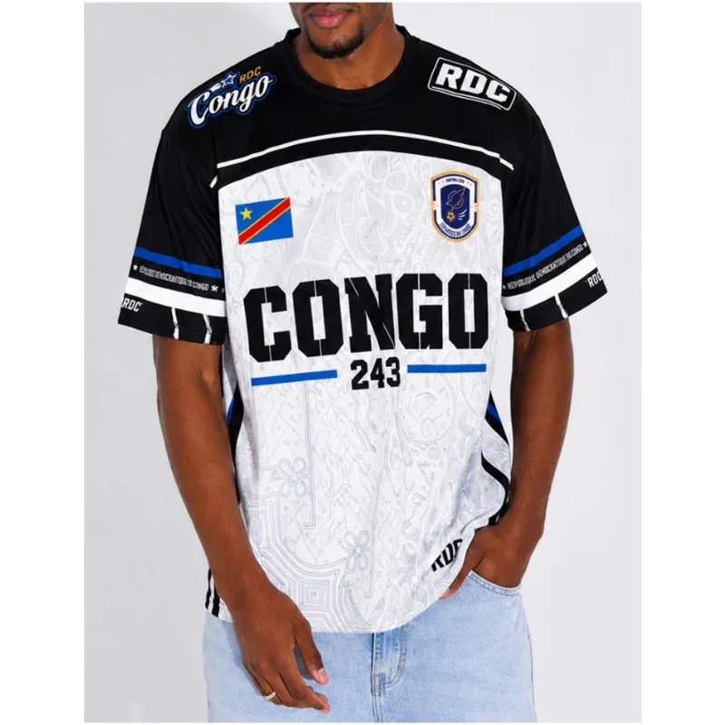2026 Summer Sportswear, Congo Creative Supports Printing, Football Popular Sportswear Fashion 3D Printed Quick Drying Sportswear