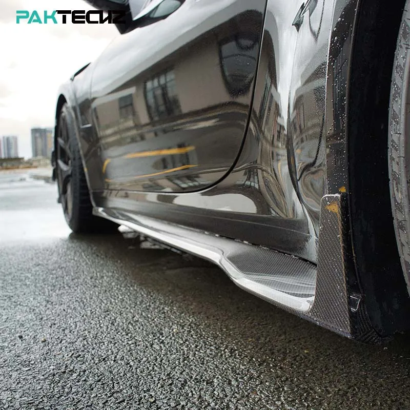 

Paktechz Dry Carbon Fiber Parts Body Kit Side Skirts for Porsche 911 992 Turbo S