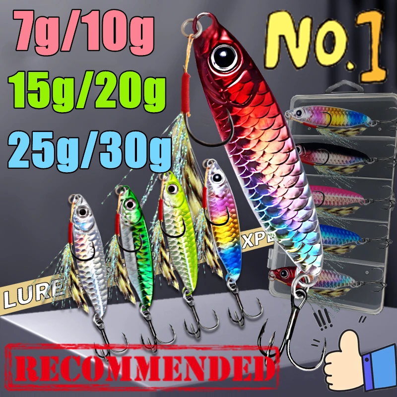 

Metal Artificial Bait Jig 7G 10G 15G 20G 25G 30G Shore Casting Jigging Spoon Lures Shore Casting Saltwater Fishing Lure Tackles