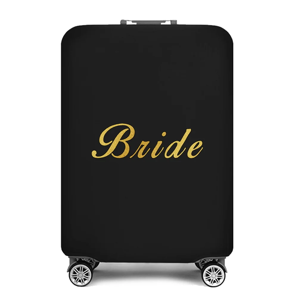 Bride Print Luggage Cover Thicker Elastic Suitcase Cover Protector Apply To 18''-32'' Suitcase Cover Travel Accessories Luggage