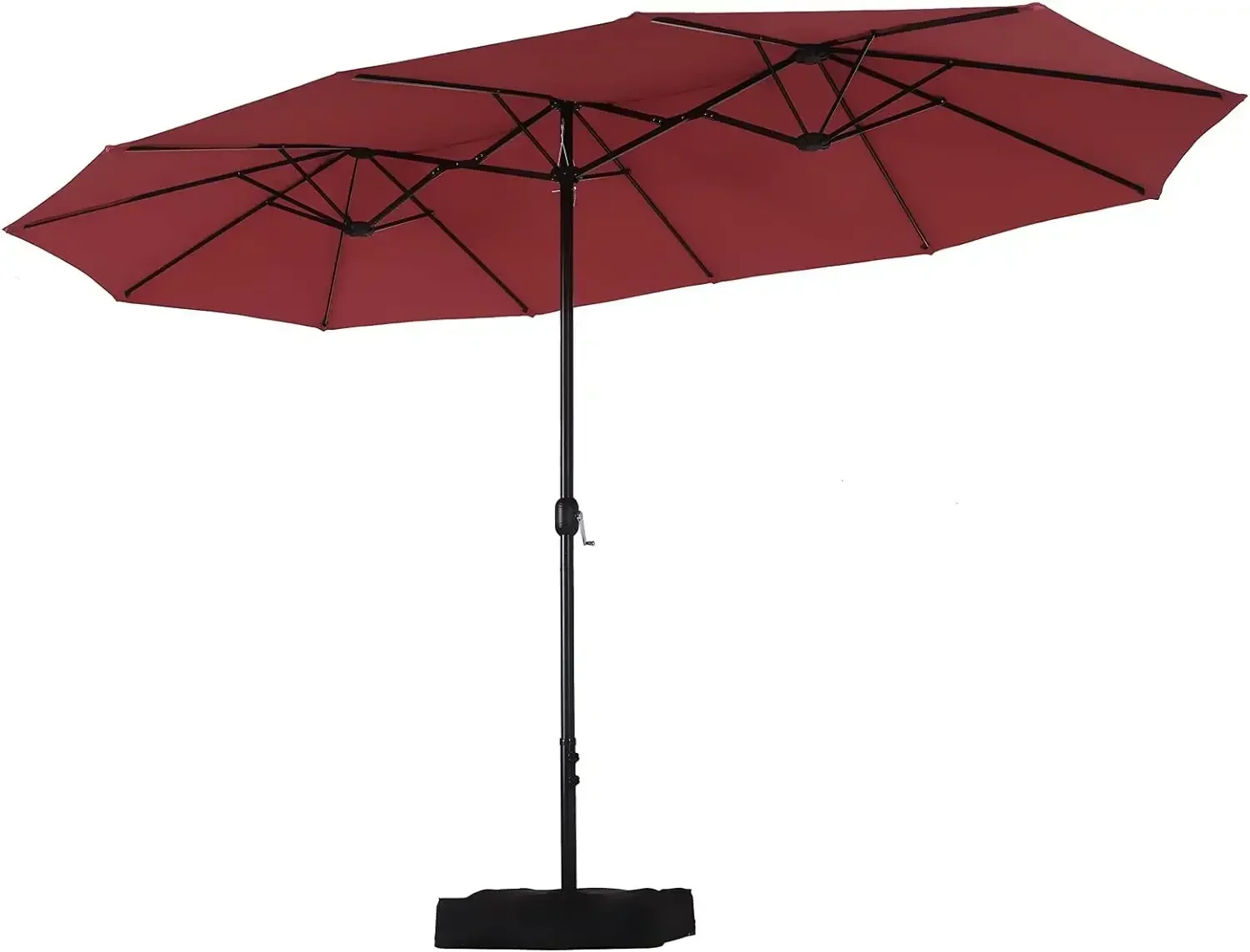 Patio Umbrella, 15ft Large Patio Umbrellas with Base, Double-sided Outdoor Umbrellas