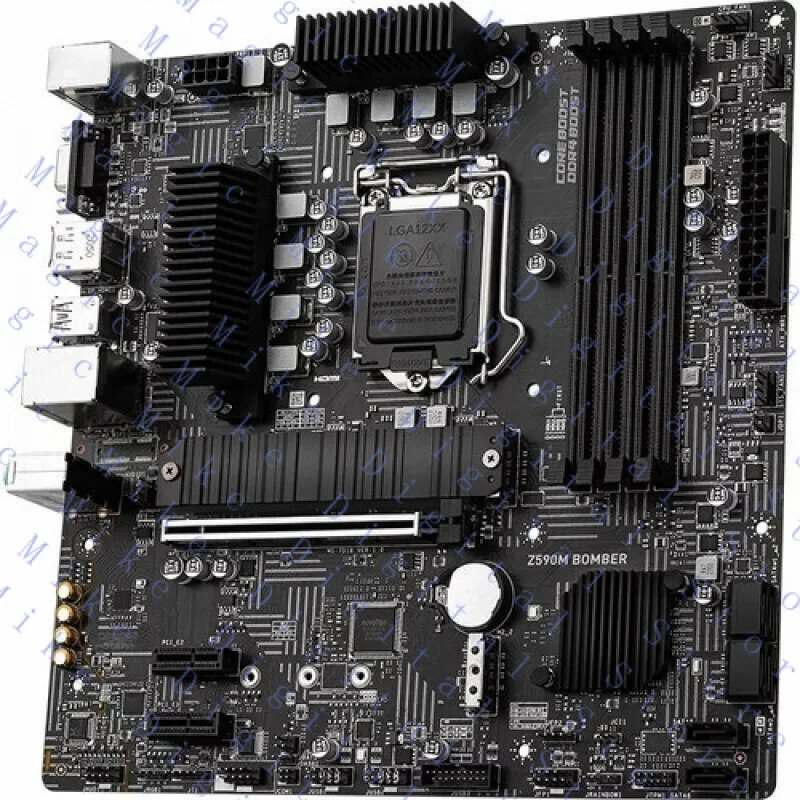 UU  FOR MSI Z590M BOMBER LGA 1200 Intel Z590 DDR4 HDMI+DP Micro ATX Intel Motherboard