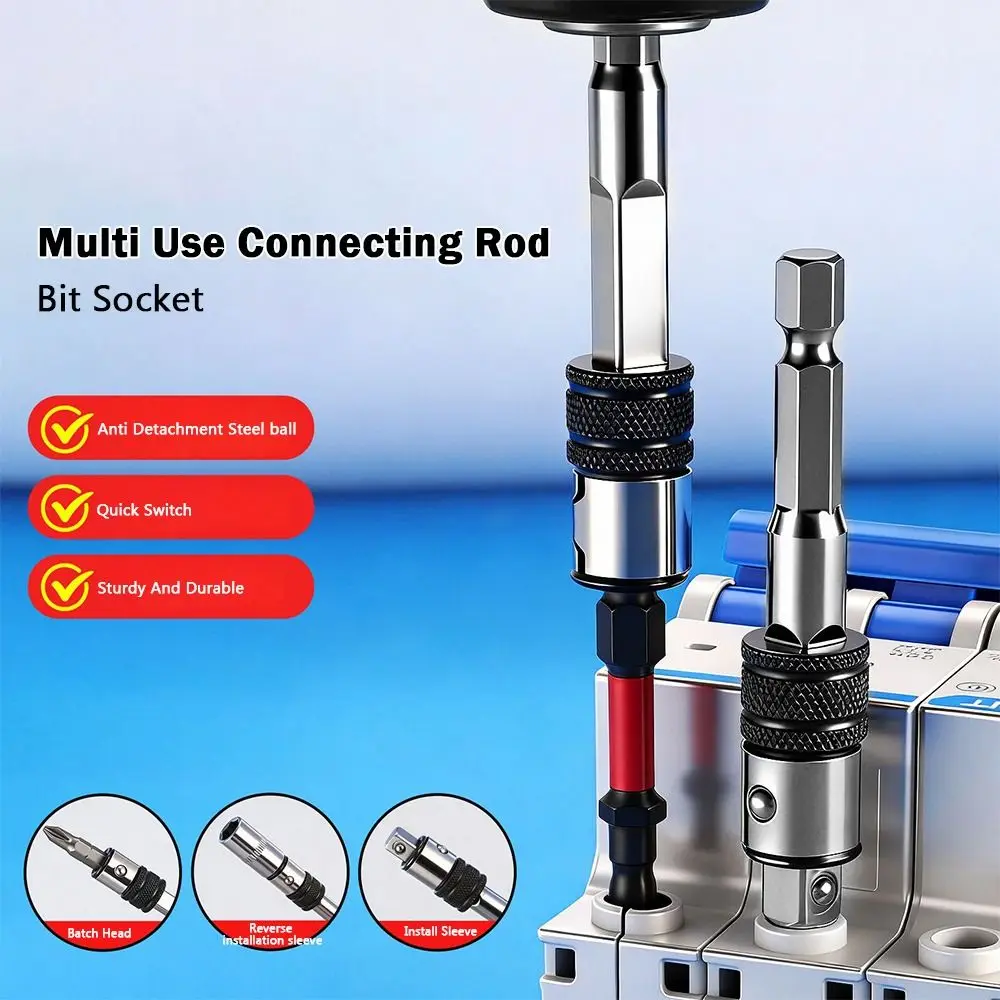 Quick Connect Portable Extension Rod Dual Use Fast Position Extension Stable Connect Self-Locking Tool Extension Tool Matching