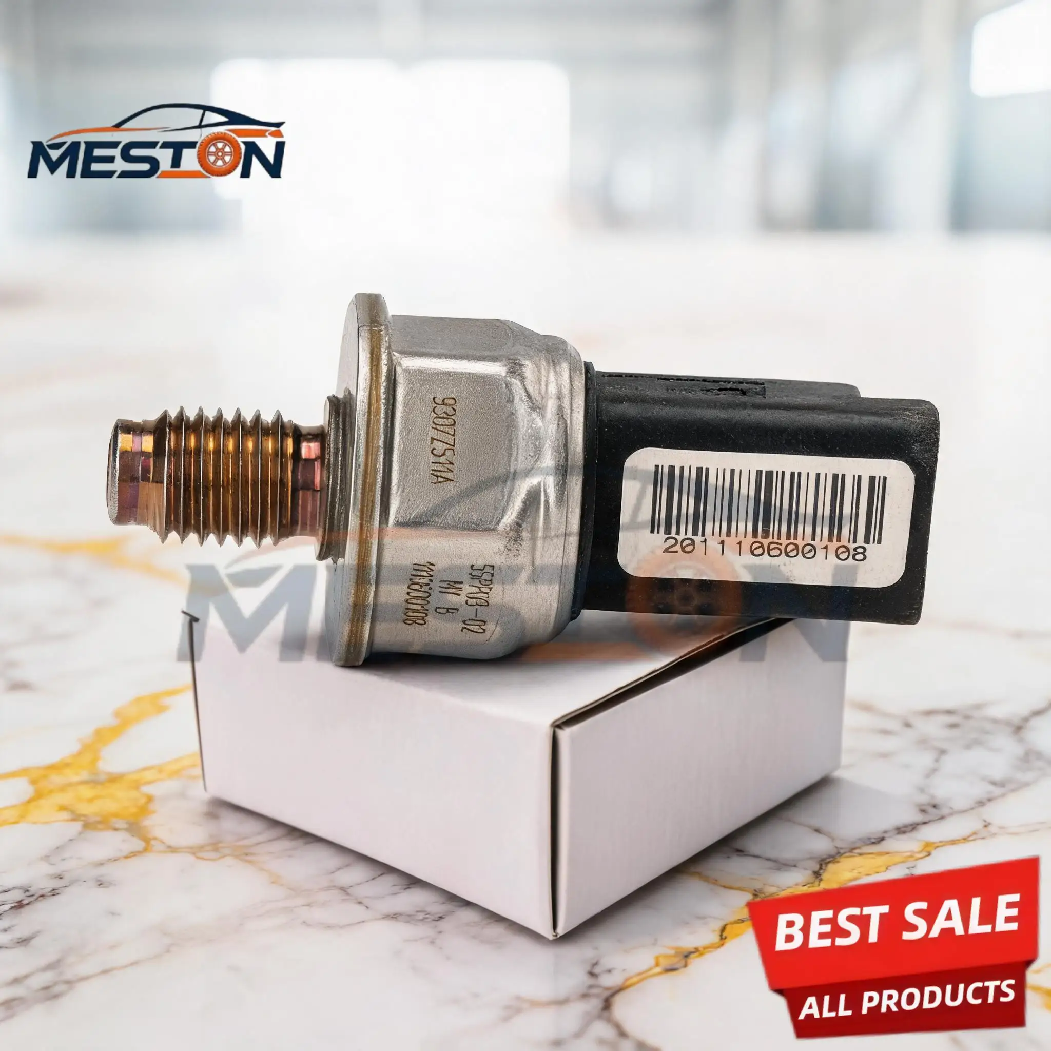 OEM 55PP03-02 Fuel Rail Pressure Sensor for Ford Focus/Mondeo/Transit, Renault Clio, Jaguar X-TYPE (9307Z511A)