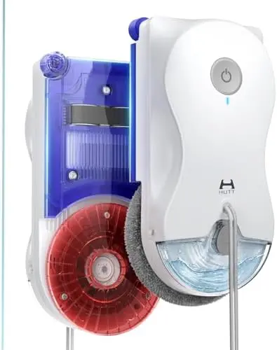 

Window Cleaning Robot, 6500Pa Strong Suction Robot Window Cleaner with World-First Round-Square Dual-Stage Cleaning