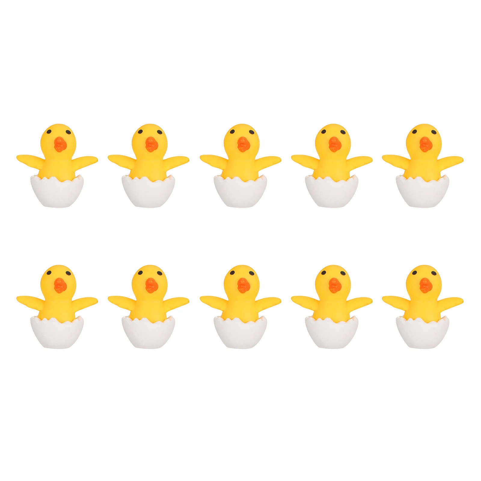 

10Pcs Baby Ducklings Crafts Micro Statue for Garden Animal Figures Desktop Decoration Home Decor Garden Ornaments