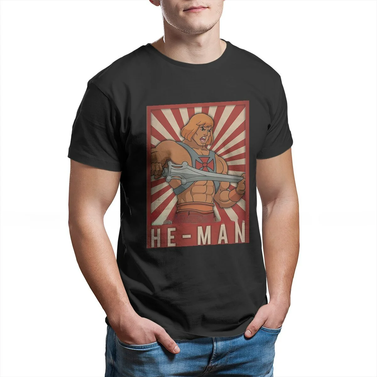 He-Man and The Masters of The Universe Adam Cartoon Polyester TShirt for Men Classic Soft Leisure Sweatshirts T Shirt