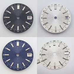 28.5mm nh35 Watch Dial Sun Stripe Dial Watch Face Watch Parts For nh35/nh36 Movement Customizeable Logo Watch Accessories