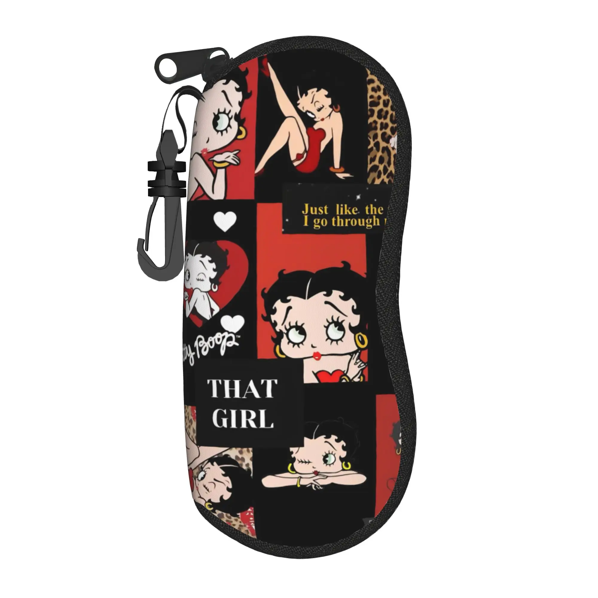B-Bettys Boops Glasses Case Unisex Lightweight Box  Reading Protector Print Glasses Box