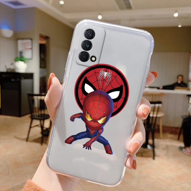 Marvel Cartoon Hero For Realme GT Master Edition Case Back Cover Soft Funda TPU Transparent Coque For Realme Q3 Pro Carnival Bag