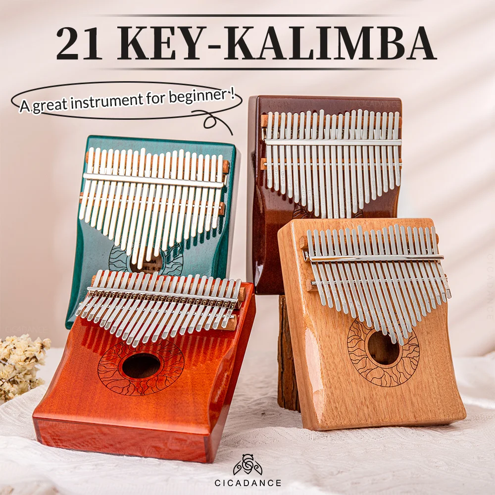 

Kalimba 21 Keys Finger Thumb Piano Solid Wood Calimba With Music Book Musical Keyboard Professional Instrument Gift For Beginner