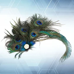 Hair Peacockclip Accessories 1920S Headpiece Flappergatsby Women Fascinator Pin Hat 20S Roaring Party Headband Clips Jewelry