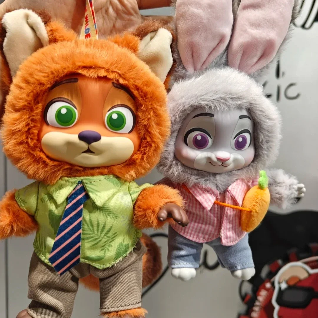 Zootopia Growth Journey Series caja ciega Kawaii Nick Judy vinilo muñeco de peluche figura de acción Anime Ctue colgante colección modelo de juguete
