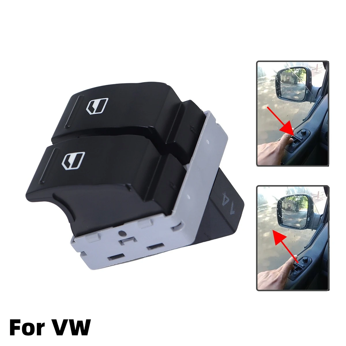 4Pins Durable Electric Door Window Switch For VW Transporter T5 T6 Caravelle Electric Window Regulator Control Switch 7E0959855A