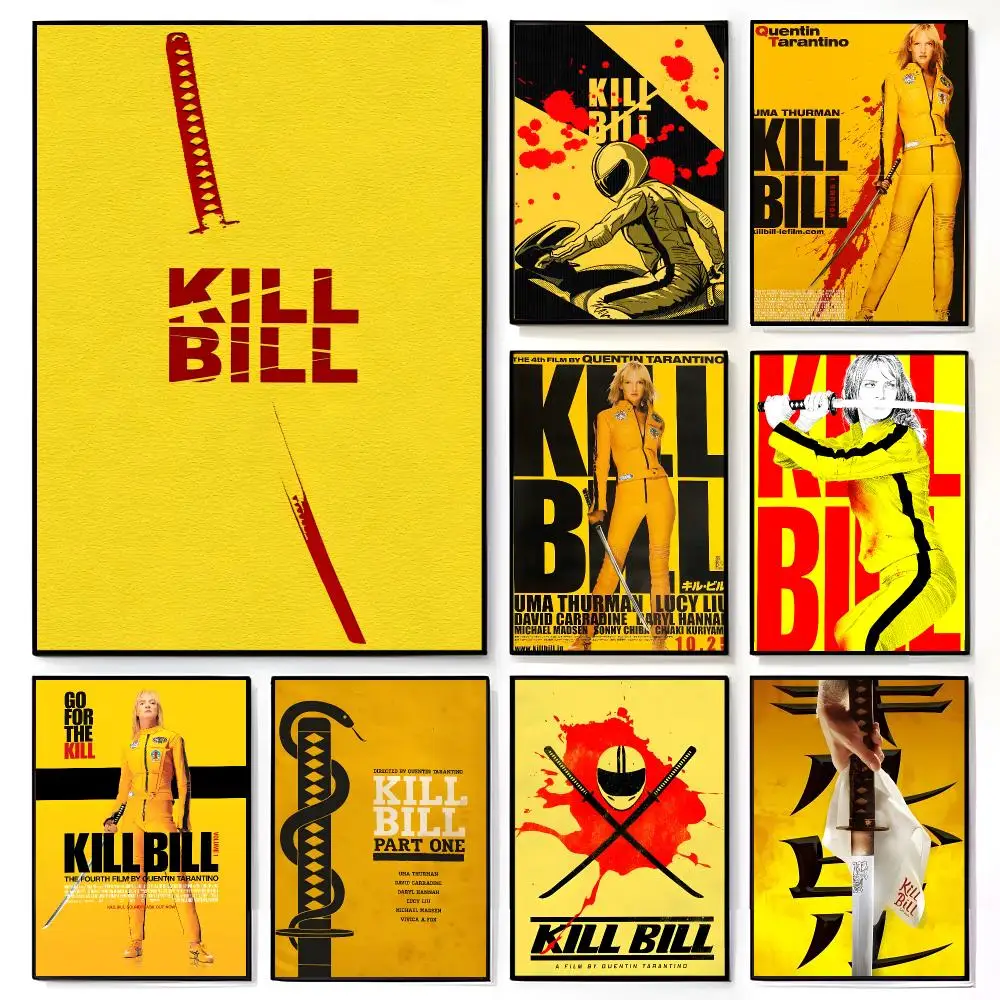 movie action K‑Kill Bill Poster American Film Mural Home Childrens Room Wall Decor Print