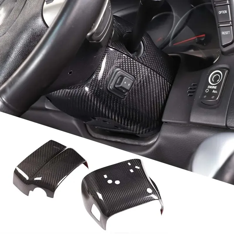 

Для Corvette C6 ZR1 Z06 2005-2013 настоящее углеродное волокно автомобильное рулевое колесо нижняя крышка отделка наклейка интерьерные автомобильные аксессуары