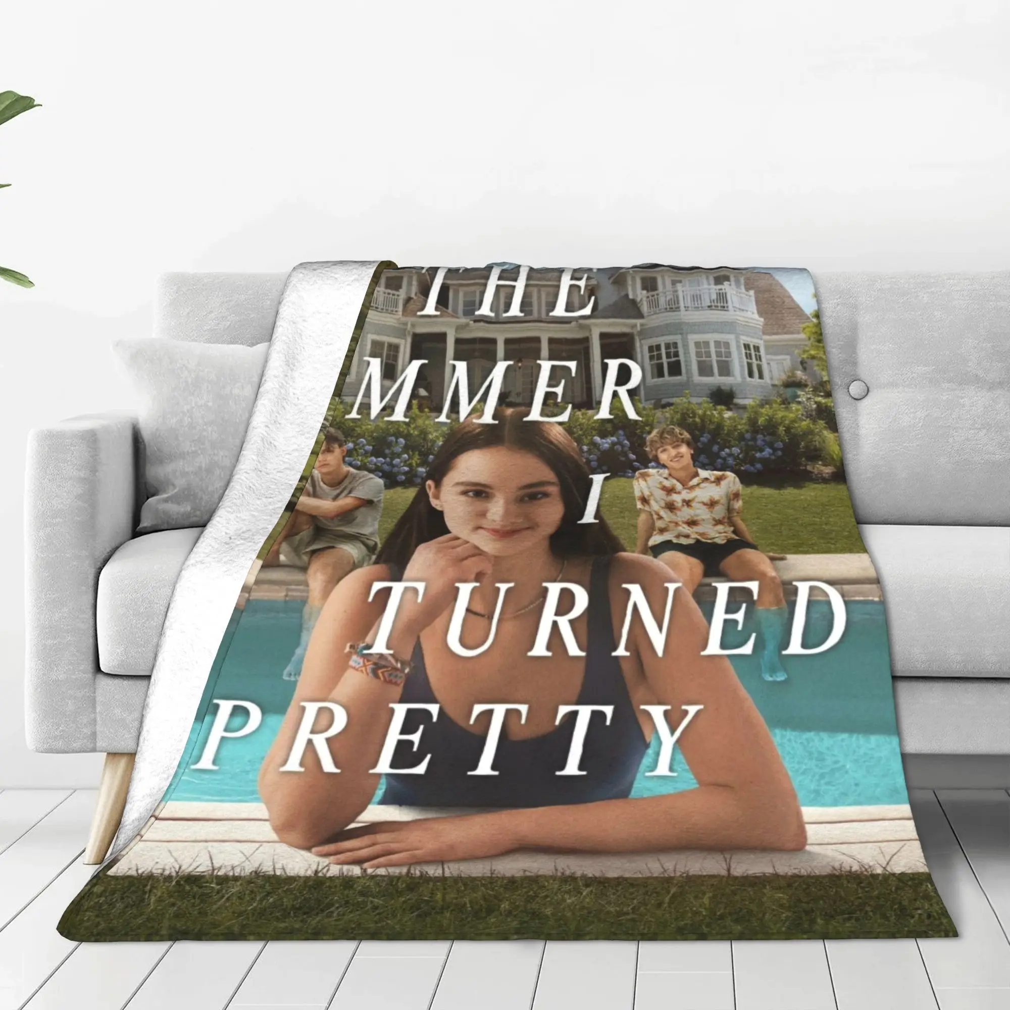 the summer i turned pretty Blanket Autumn/Winter Cute Lightweight Throw Blankets For Office Plush Thin Quilt