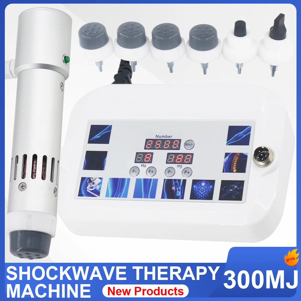 Professional Shock Wave Therapy Machine 300MJ For Effective ED Treatment Relieve Arm Elbow Pain Physiotherapy Shockwave Massager