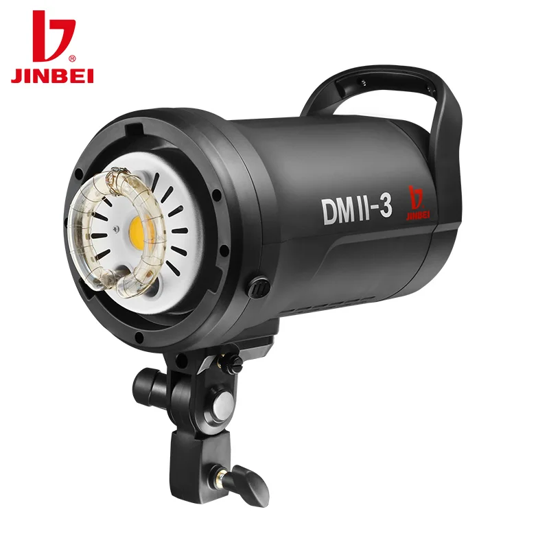 JINBEI DMII 300W Studio Flash Light Strobe Lighting COB 15W Modeling Lamp 2.4G Wireless Bowens Mount Studio Flash with TR-V6II