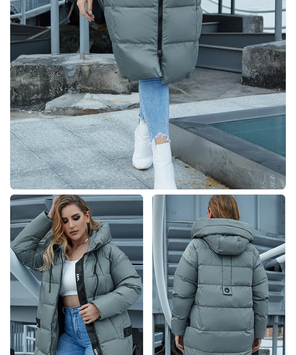 Astrid 2022 Winter new arrival down jacket women loose clothing outerwear quality with hood Plus Size fashion style coat AR-7038