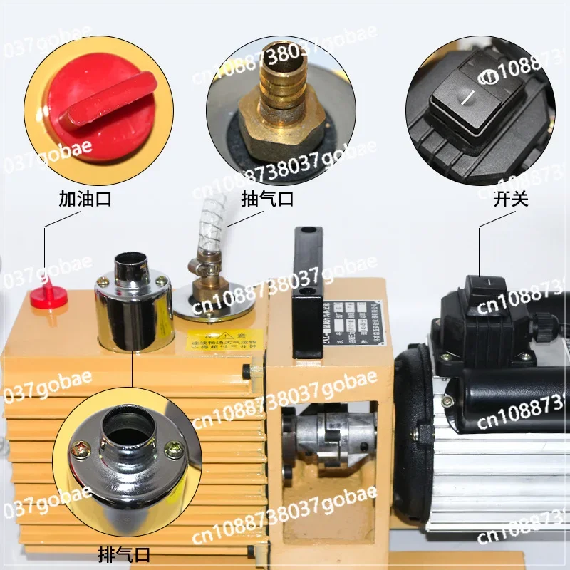 Two-stage Rotary Vane Vacuum Pump 2XZ Direct Connection Two-stage Tandem Vacuum Pump for Industrial Use Laboratory Negative Pres