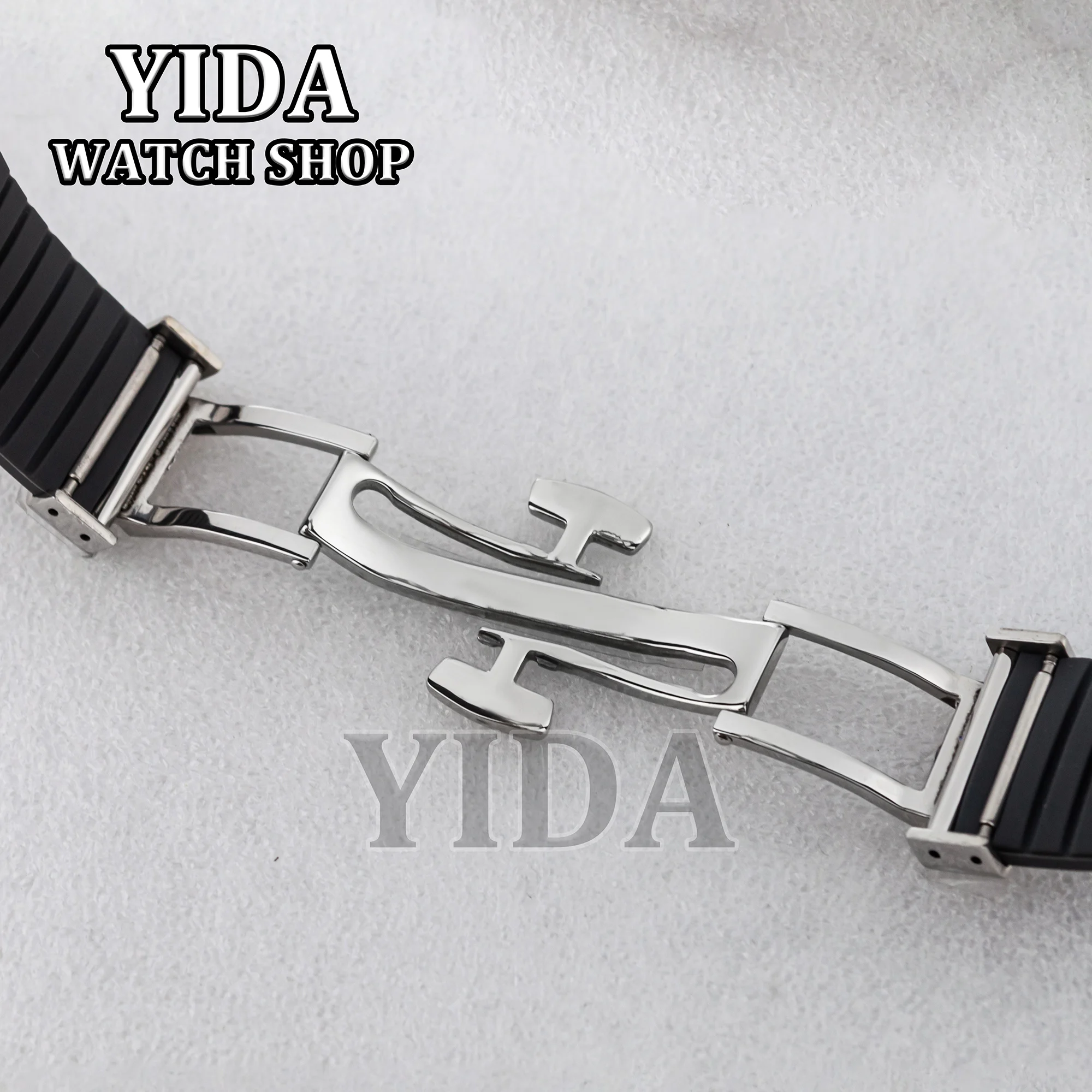 

Butterfly Sliver Rose Buckle Automatic Double Click Stainless Steel Clasp Strap For Watch Band Wristband Clasp