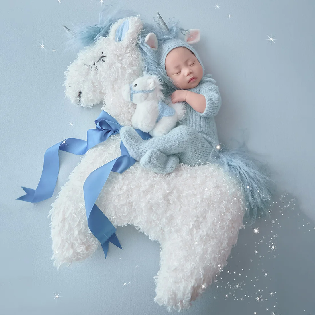 Knitted And Sewn Horse Clothing Set Newborn Photography Themed Attire Props Horse Props Photography Accessories