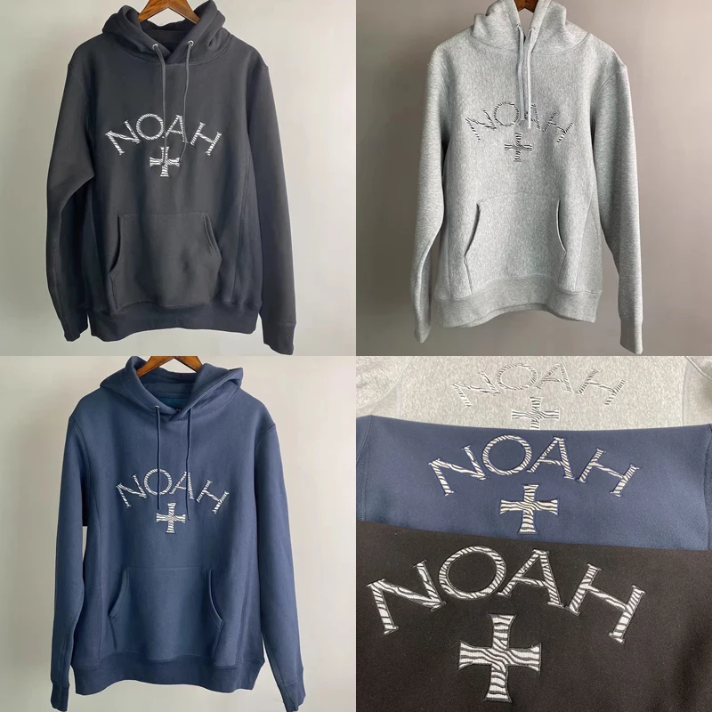 Real Photo Noah Hoodie Pullover Men's Women's Winter Streetwear All-match Clothing NOAH Hoody Sweatshirts Loose Casual